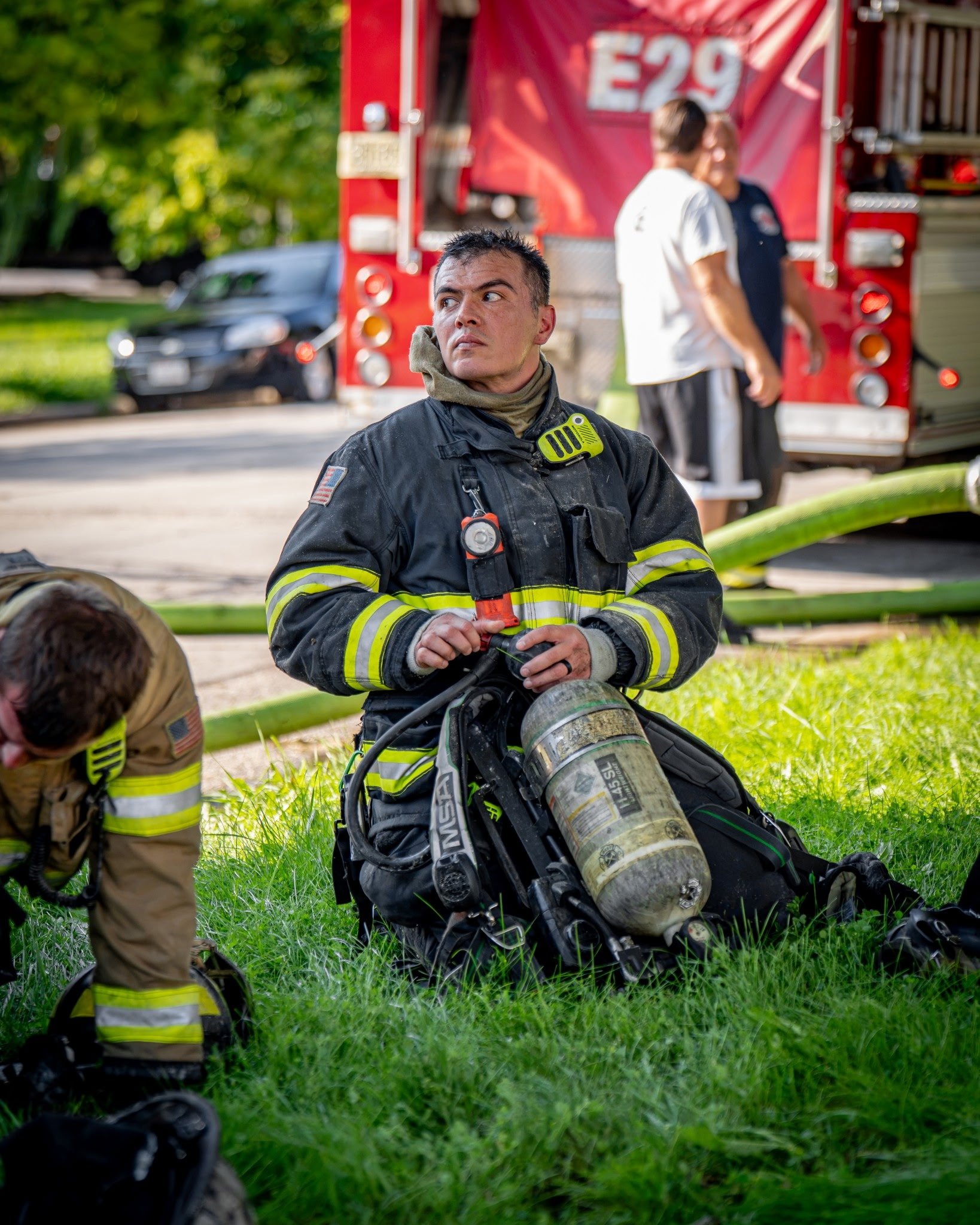 Chris Aiello, firefighter/EMT and licensed massage therapist